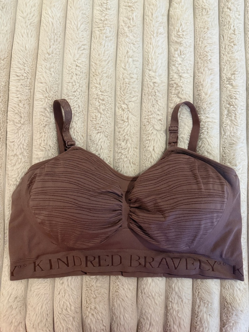 Kindred Bravely Mauve Twilight Wireless Seamless Pumping & Nursing Bra 1X
